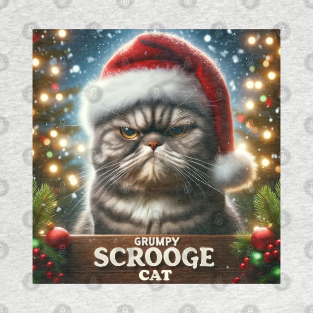 Grumpy  Scrooge Cat by TooplesArt